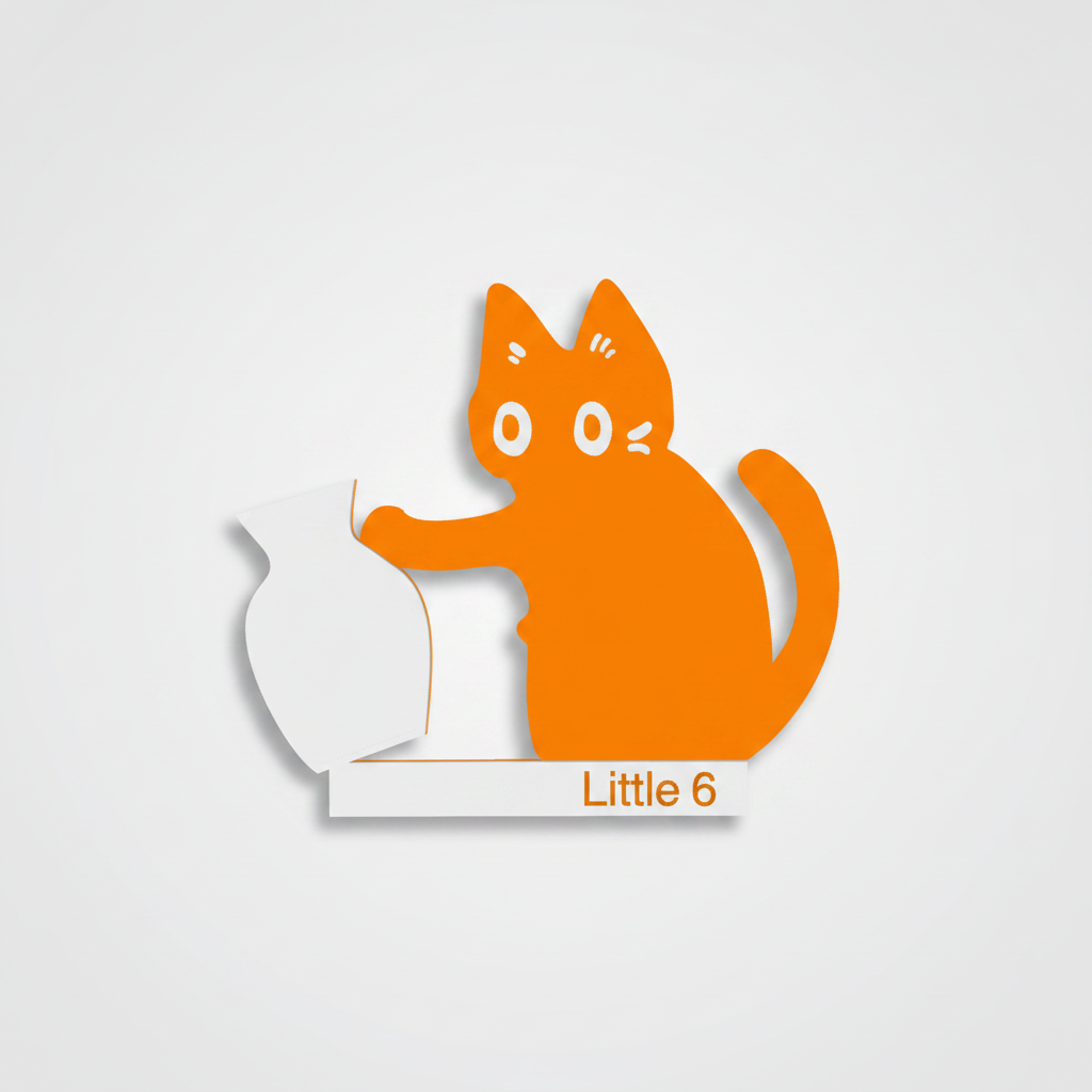 Little 6 cat Whisker Keeper - A Tiny Vase for Precious Things