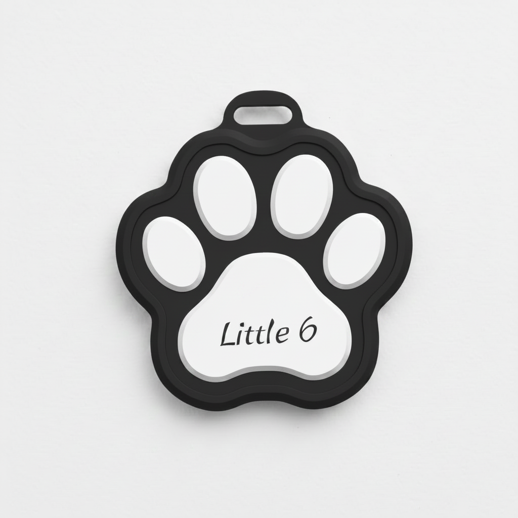 Little 6 NFC Paw Name Tag - The Royal Identification Decree