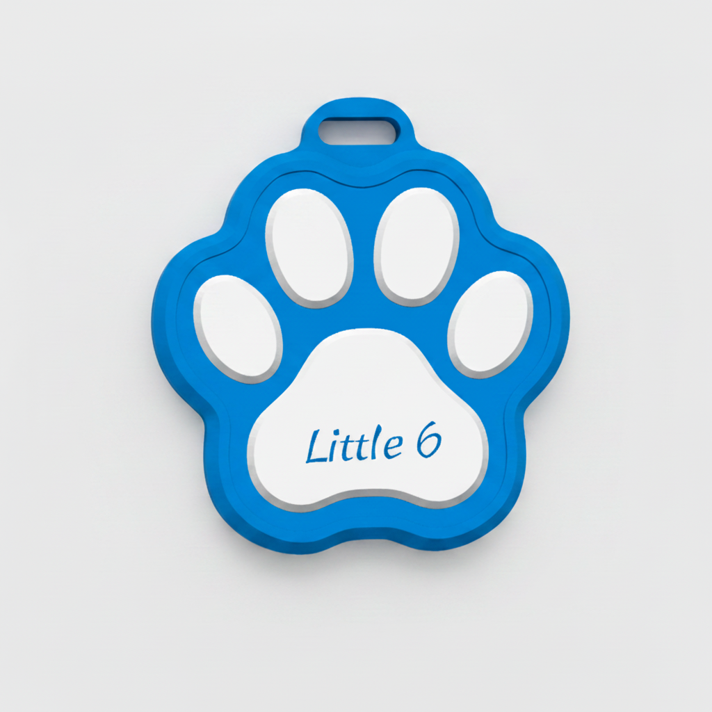 Little 6 NFC Paw Name Tag - The Royal Identification Decree