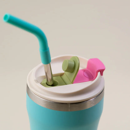 LAMOSE Bow 16oz Aesthetic Insulated Tumbler with Straw