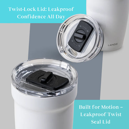 LAMOSE Enamel Coated 12oz Insulated Tumbler