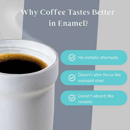 LAMOSE Enamel Coated 12oz Insulated Tumbler