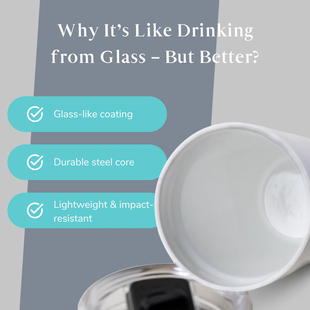 LAMOSE Enamel Coated 12oz Insulated Tumbler