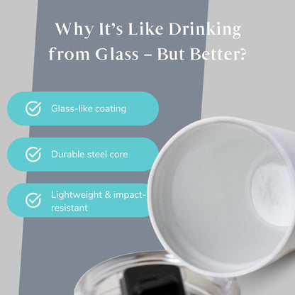 LAMOSE Enamel Coated 12oz Insulated Tumbler
