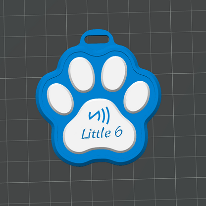 Little 6 NFC Paw Name Tag - The Royal Identification Decree