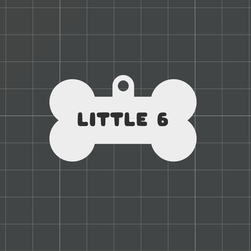 Little 6 Bone Name Tag - A Royal Bone, Bearing a Royal Name