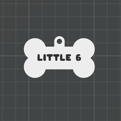 Little 6 Bone Name Tag - A Royal Bone, Bearing a Royal Name