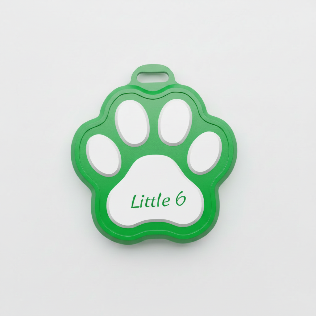 Little 6 NFC Paw Name Tag - The Royal Identification Decree