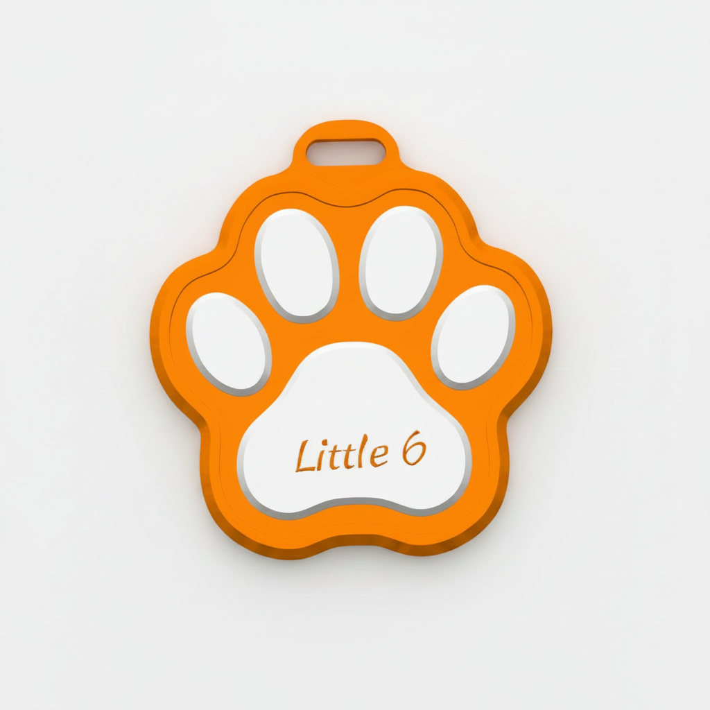 Little 6 NFC Paw Name Tag - The Royal Identification Decree