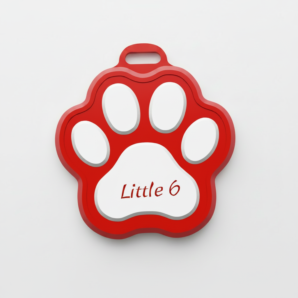 Little 6 NFC Paw Name Tag - The Royal Identification Decree